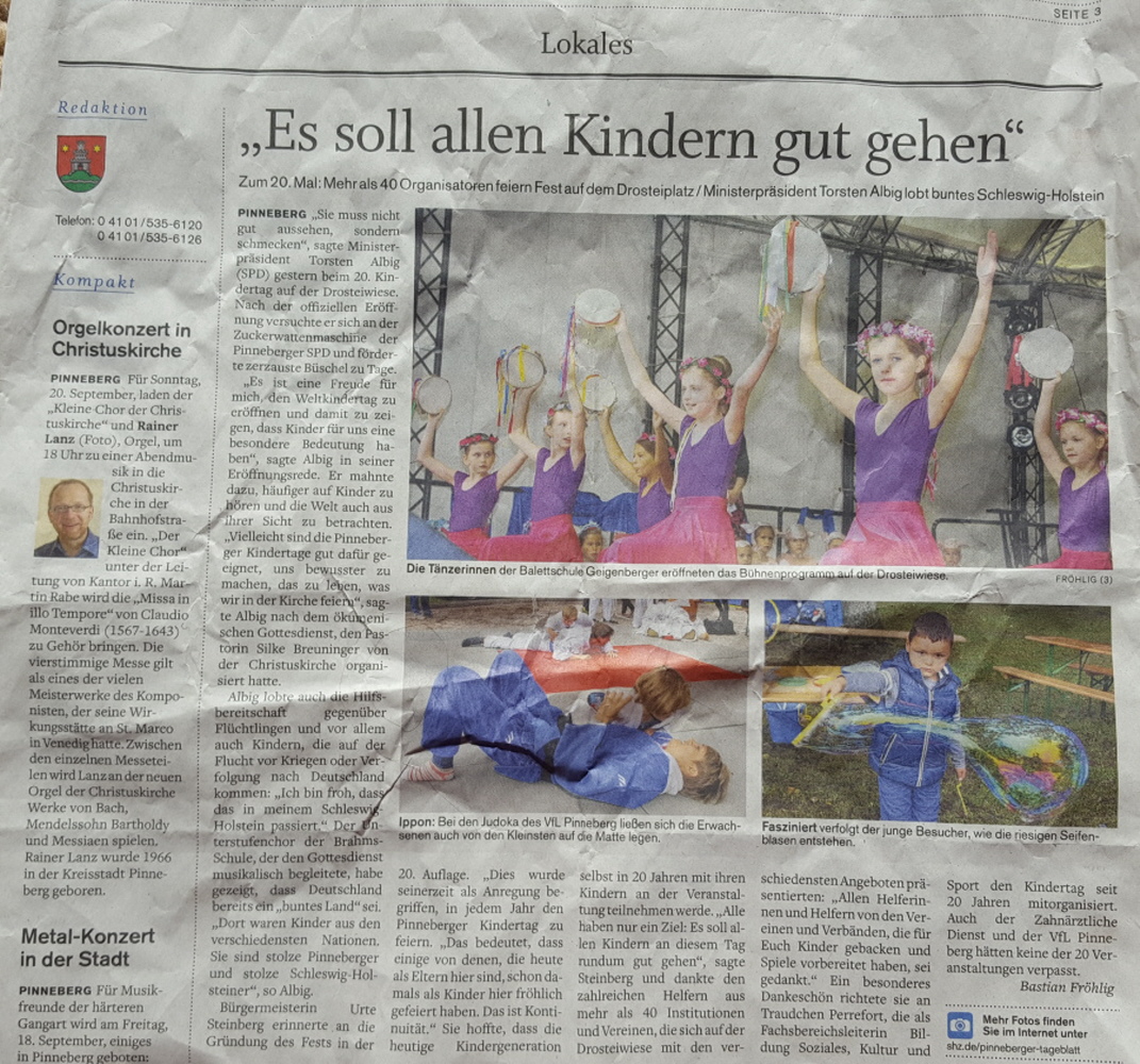 Pinneberger Tageblatt – Kindertag
